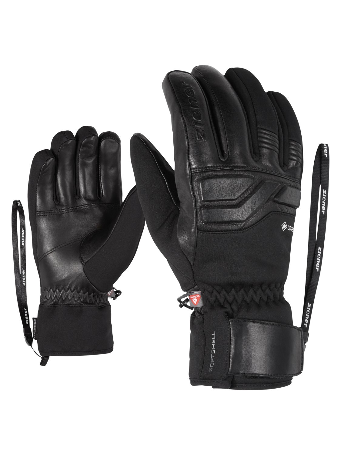 Ziener Kinder Skihandschuhe Fingerhandschuhe LOMO AS® glove schwarz 801963 12 