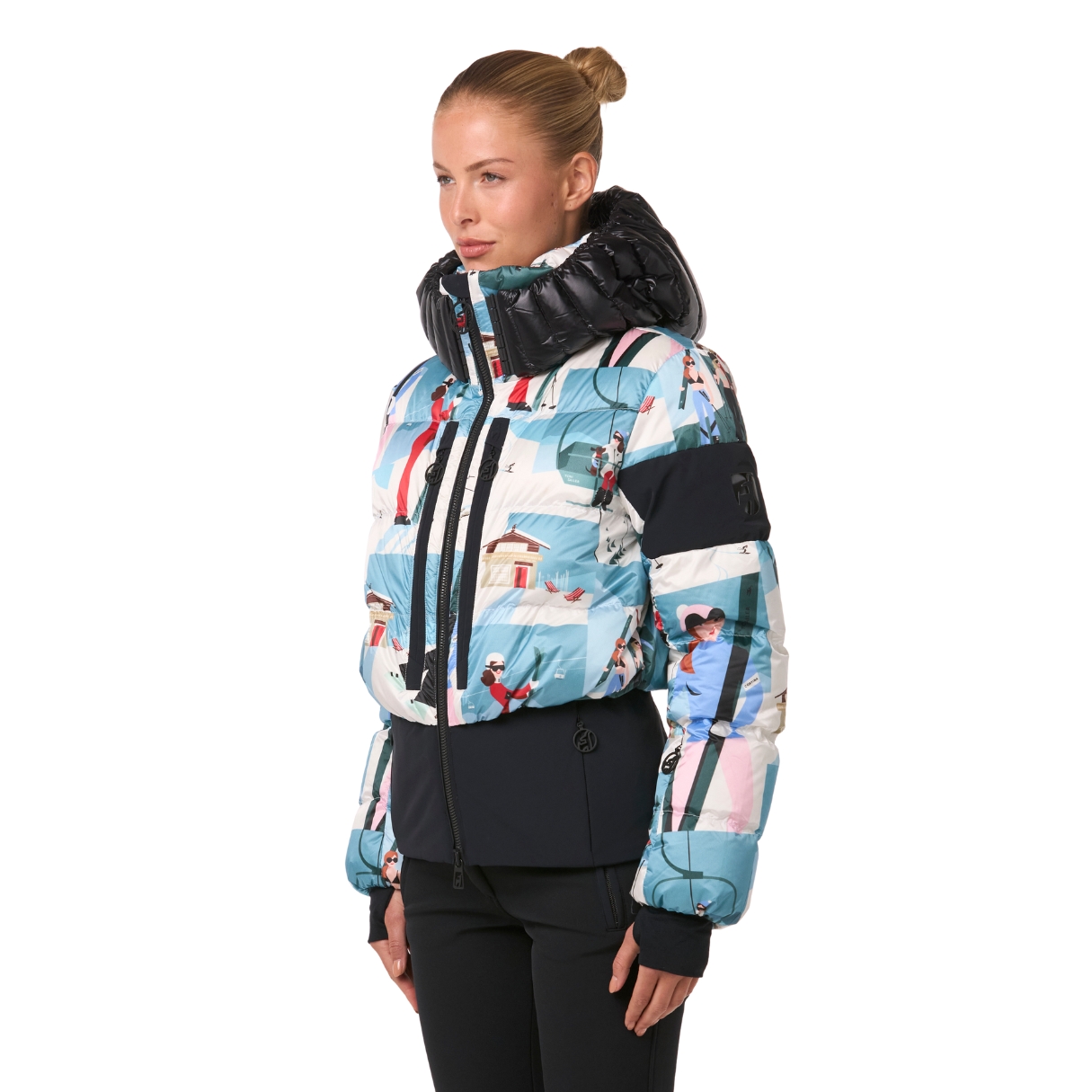Toni Sailer Womens Bernadette Print Ski Jacket