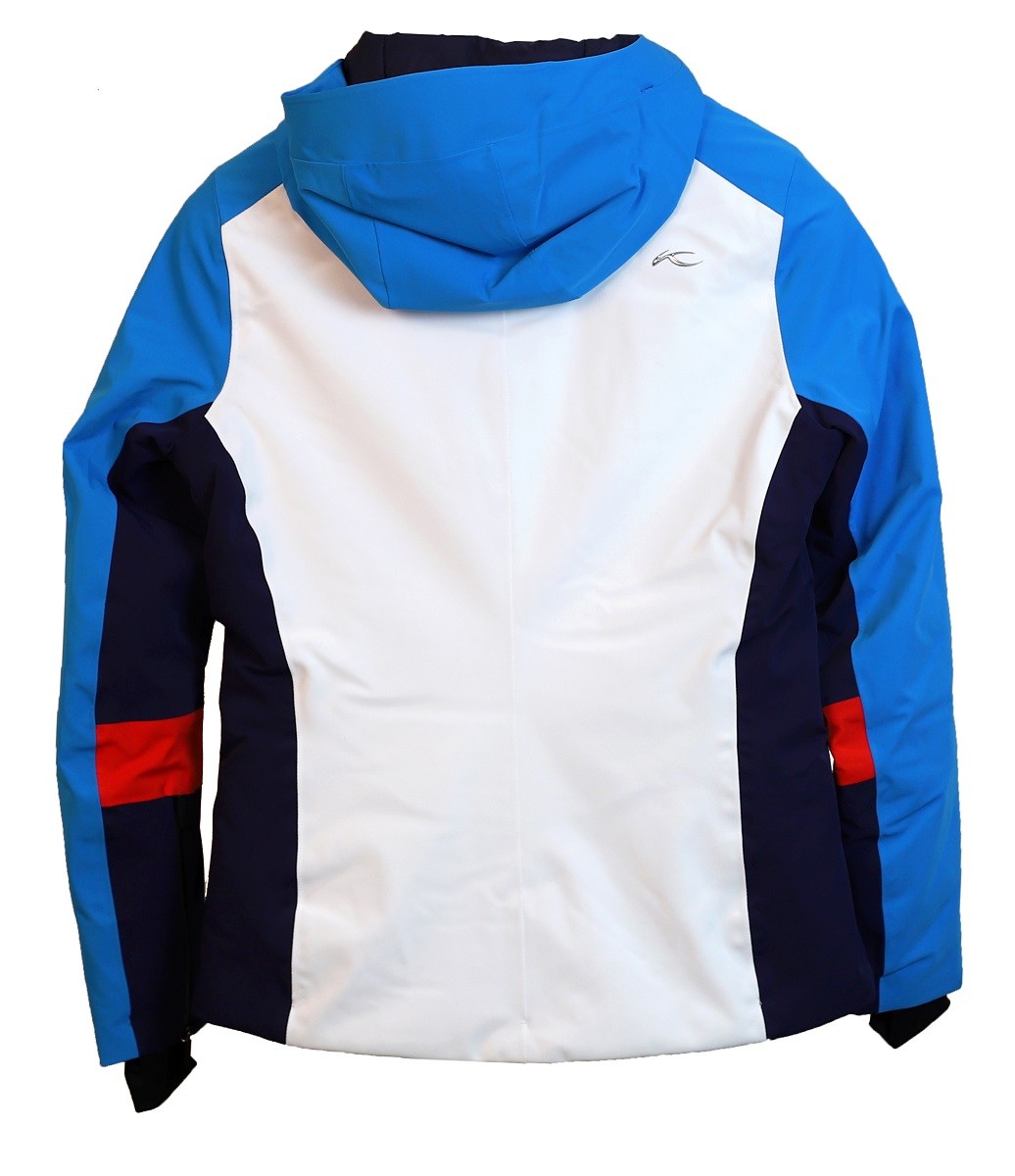 Kjus W Sky Jacket 10020 Wht Auqamarine Bl 34 7613377233242