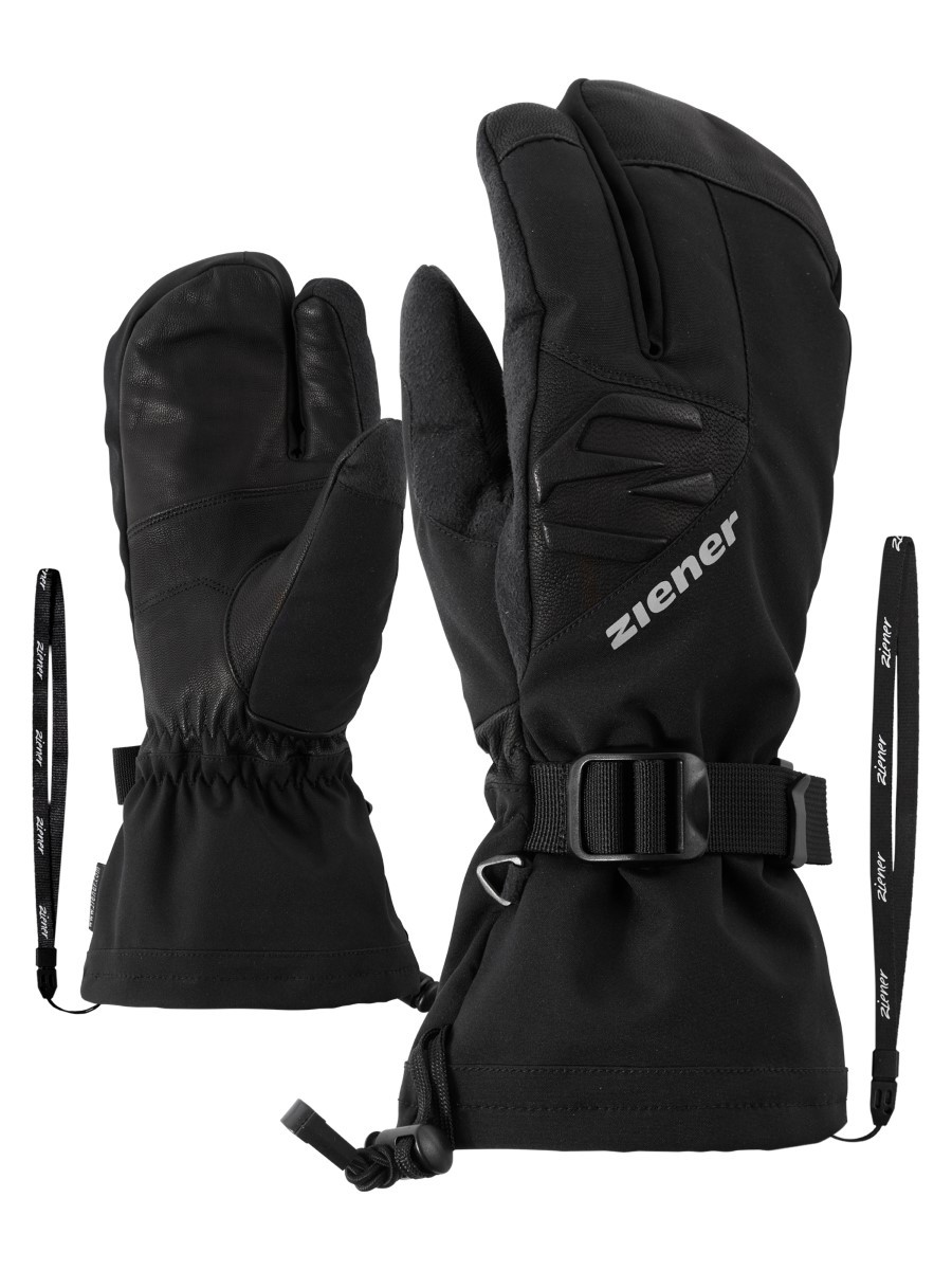 Ziener Herren Skihandschuhe GINGER glove schwarz/ weiß 