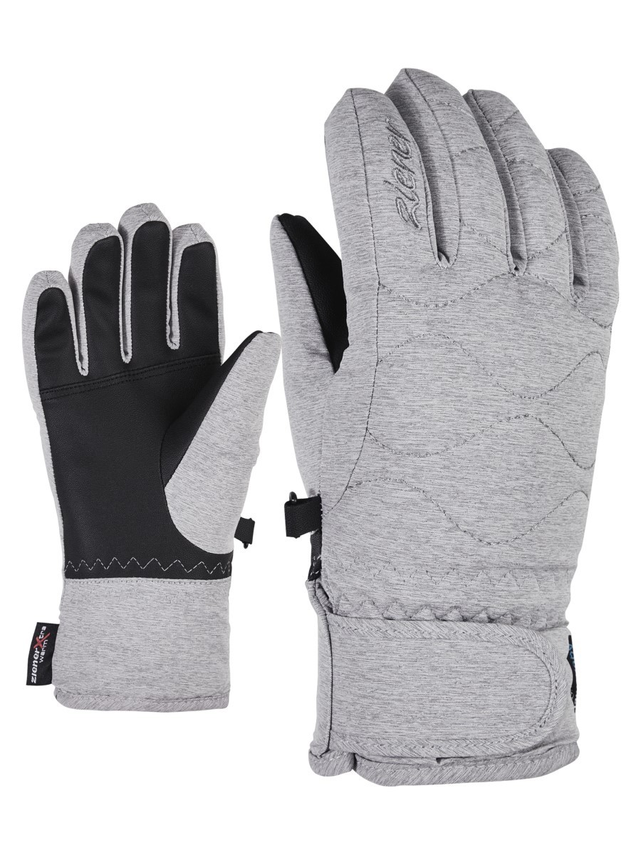 Ziener Damen Winterhandschuhe Skihandschuhe KONNY AQUASHIELD® Membrane grau 
