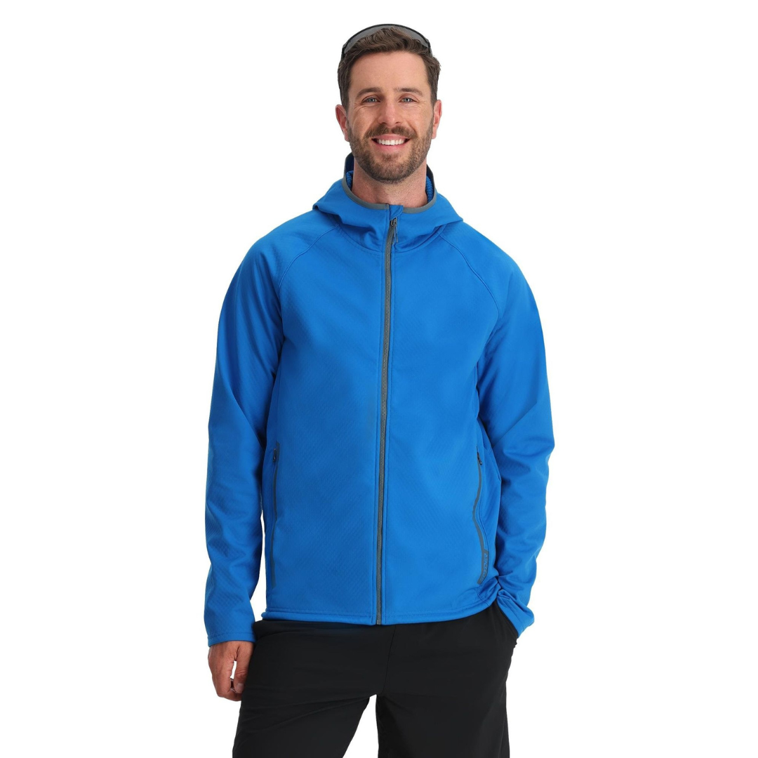 Spyder Mens Gridweb Shellfleece Hoodie