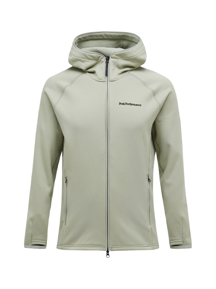 Peak Performance Mens Chill Light Zip Hood Limit Green M 7333269575143