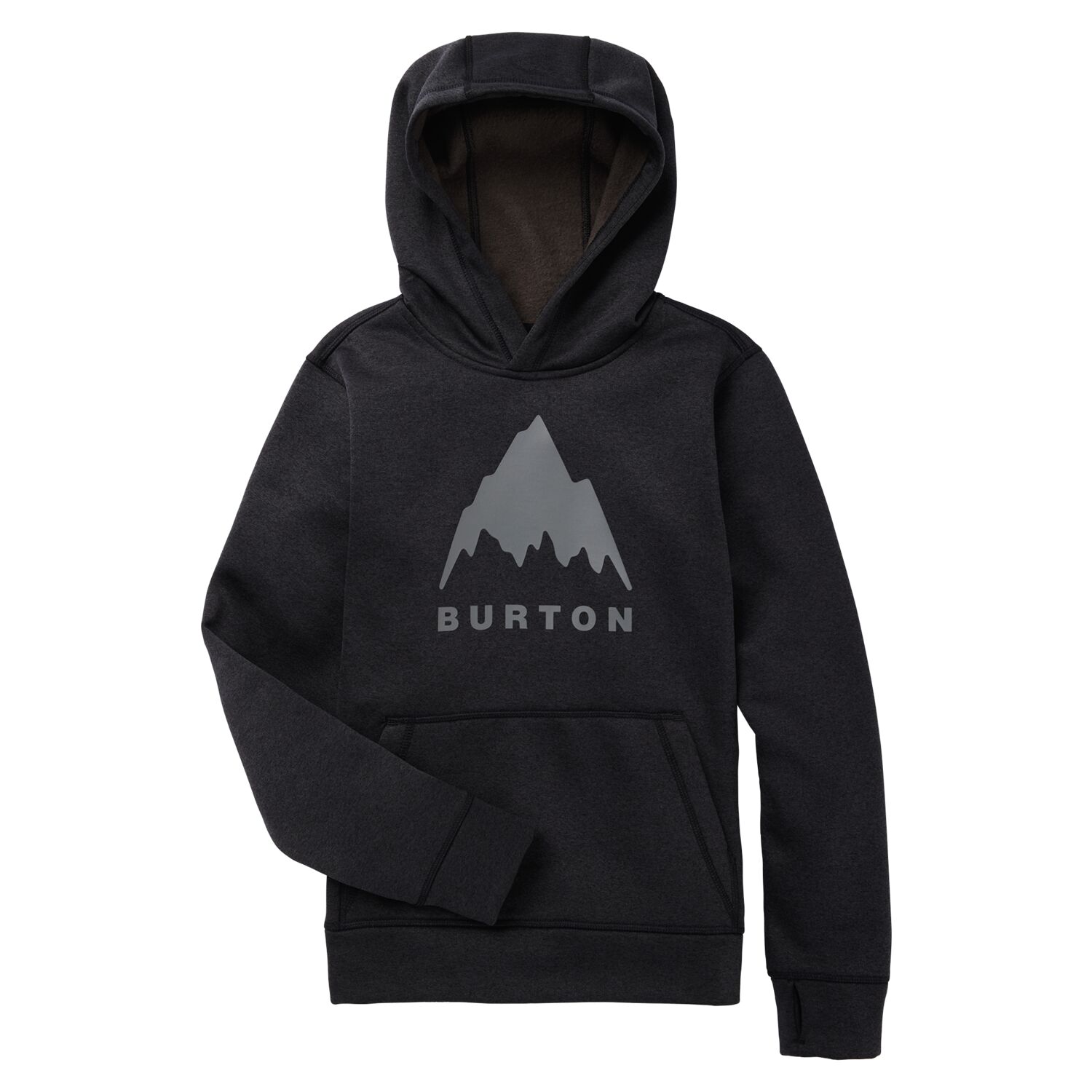 Burton Kids Oak Pullover Hoodie 001 True Black Heather M