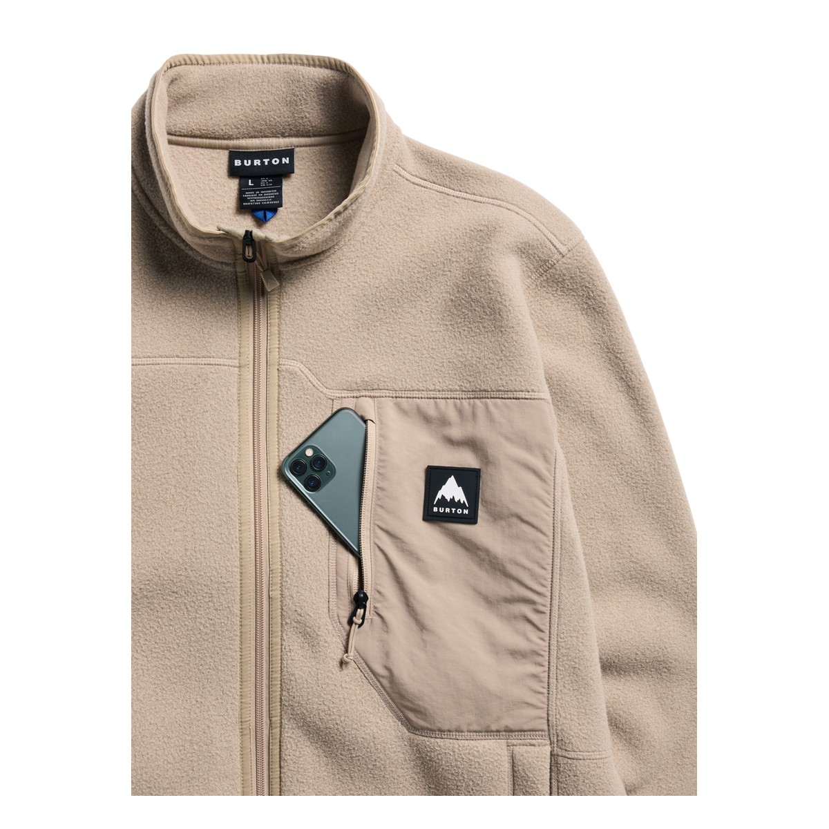 Burton Mens Cinder Full-Zip Fleece