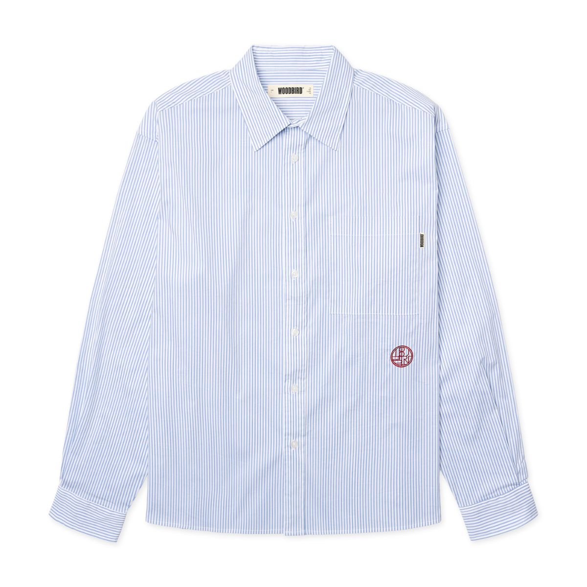 Woodbird Mens WBBuzo Stripe EMB Shirt