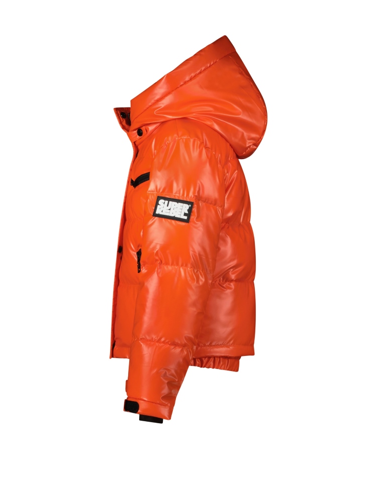 Superrebel Girls Spicy Metallic Hooded Ski Jacket