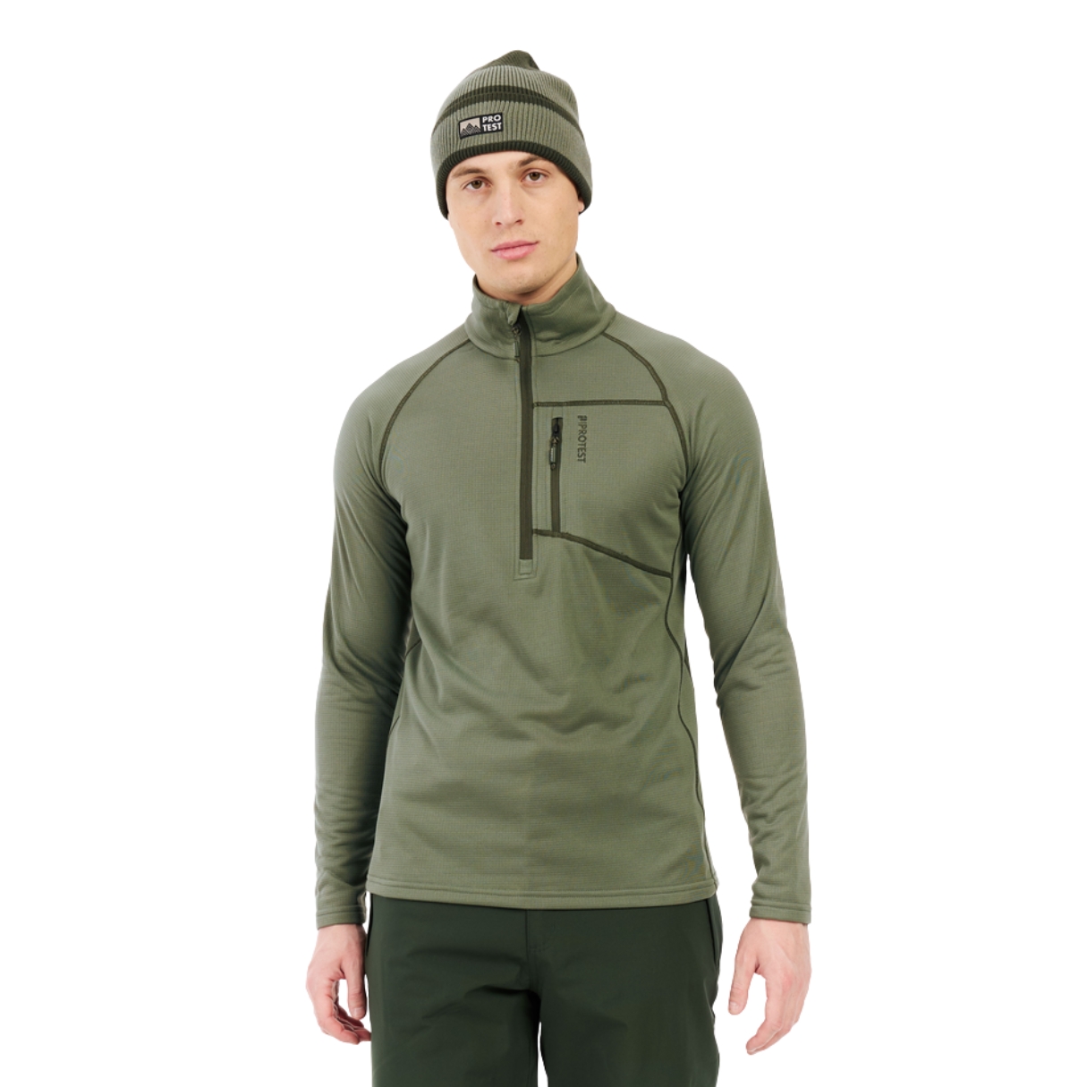 Protest Mens Prtrekody  1/4 Zip Active Top
