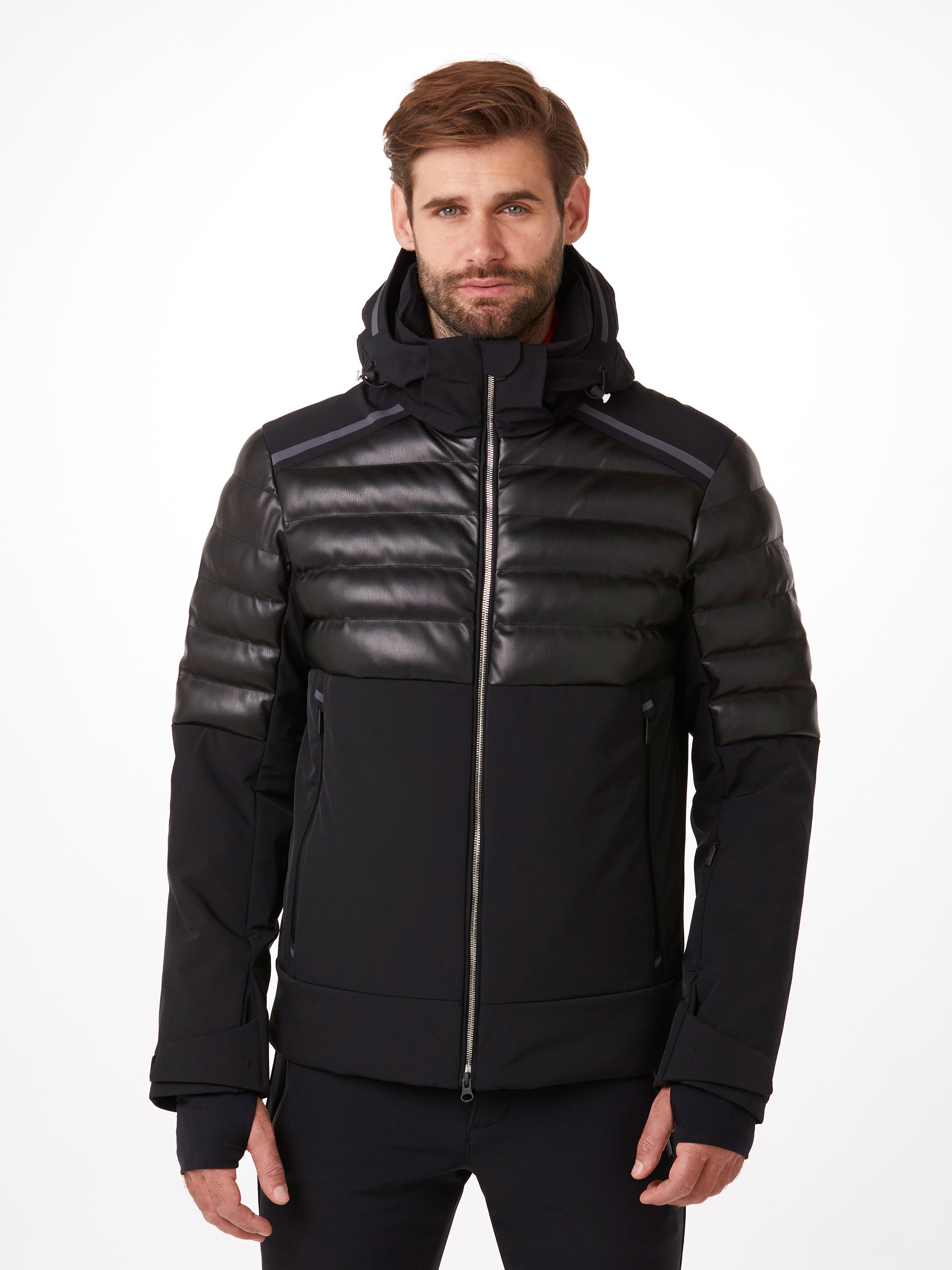 Toni Sailer Mens Lorenz Faux Leather Ski Jacket