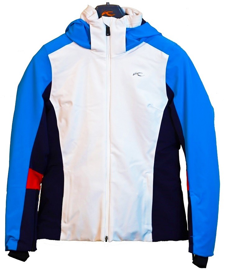 Kjus W Sky Jacket 10020 Wht Auqamarine Bl 34 7613377233242