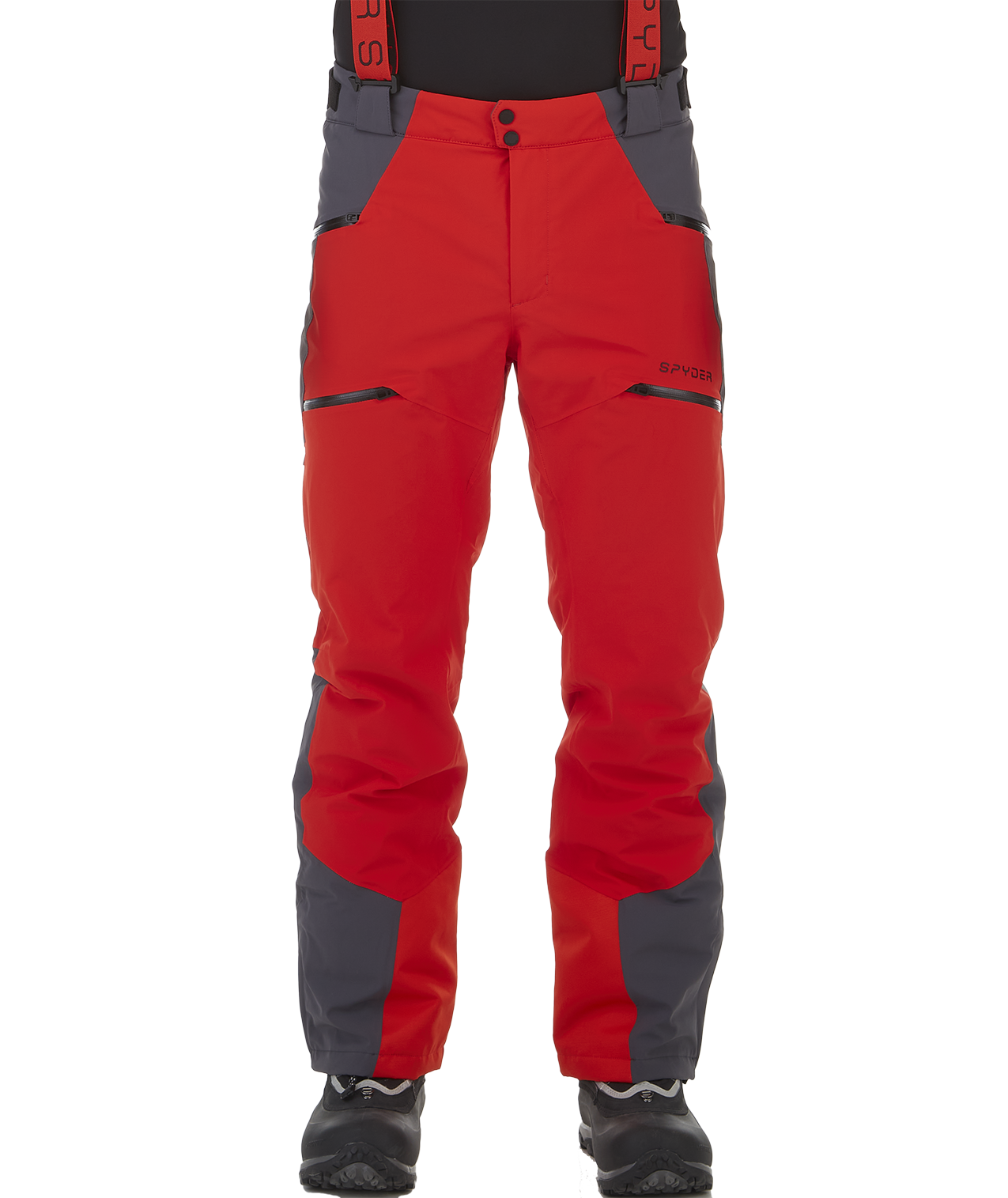 spyder ski pants red