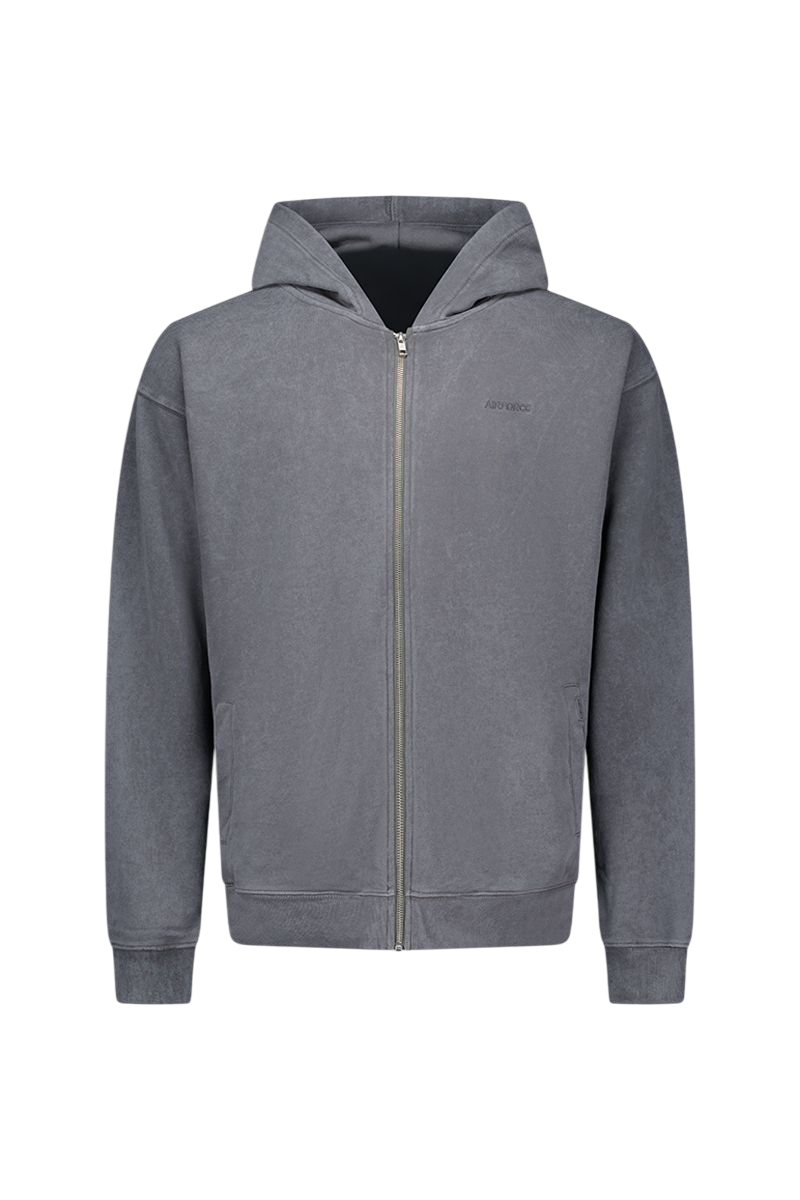 Airforce Mens Dyed Zip Vest Airforce Mens Dyed Zip Vest