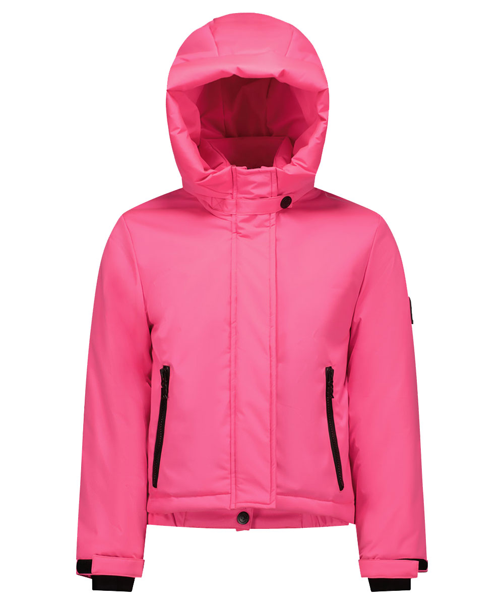 Superrebel Girls Twister Big Hooded Jacket | 206_pink_glo | 164 ...