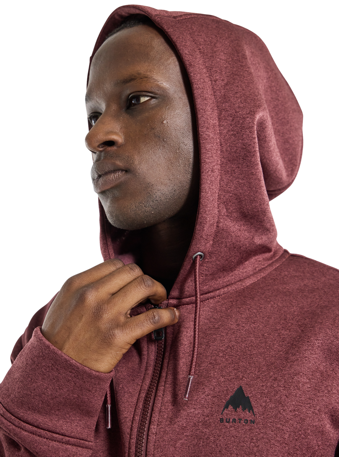 men's burton oak full zip hoodie